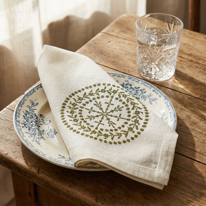 Maison Sajou broderimønstre grønn serie