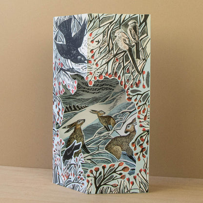 Hares in Conversation (3D-kort m. konvolutt)