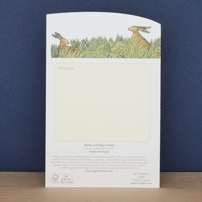 Hares and Open Fields (3D-kort m. konvolutt)