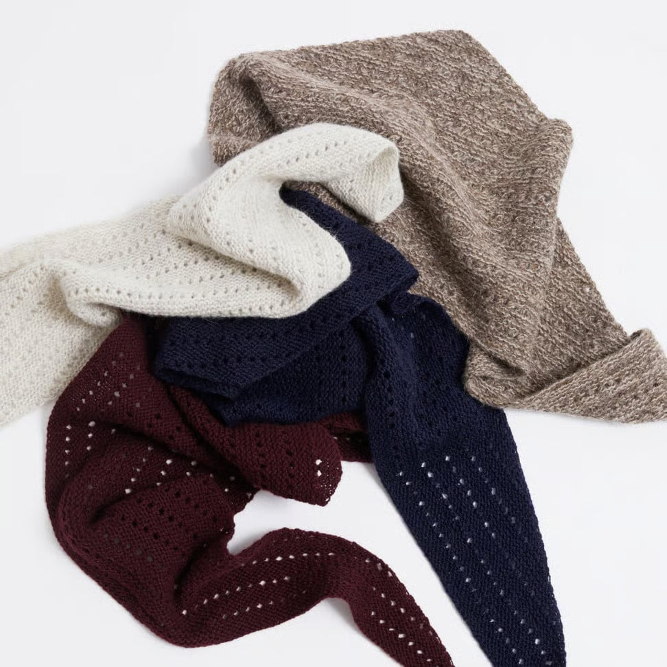Heia struktursjal i Lamull og Alpaca Silk, eller Finull*