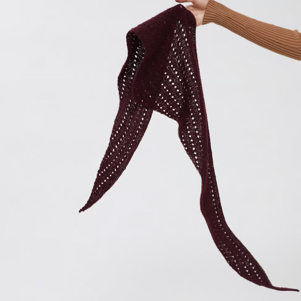 Heia struktursjal i Lamull og Alpaca Silk, eller Finull*