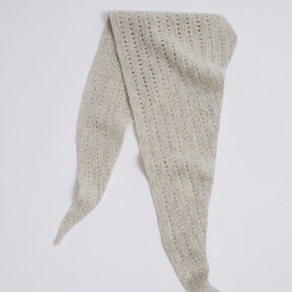 Heia struktursjal i Lamull og Alpaca Silk, eller Finull*