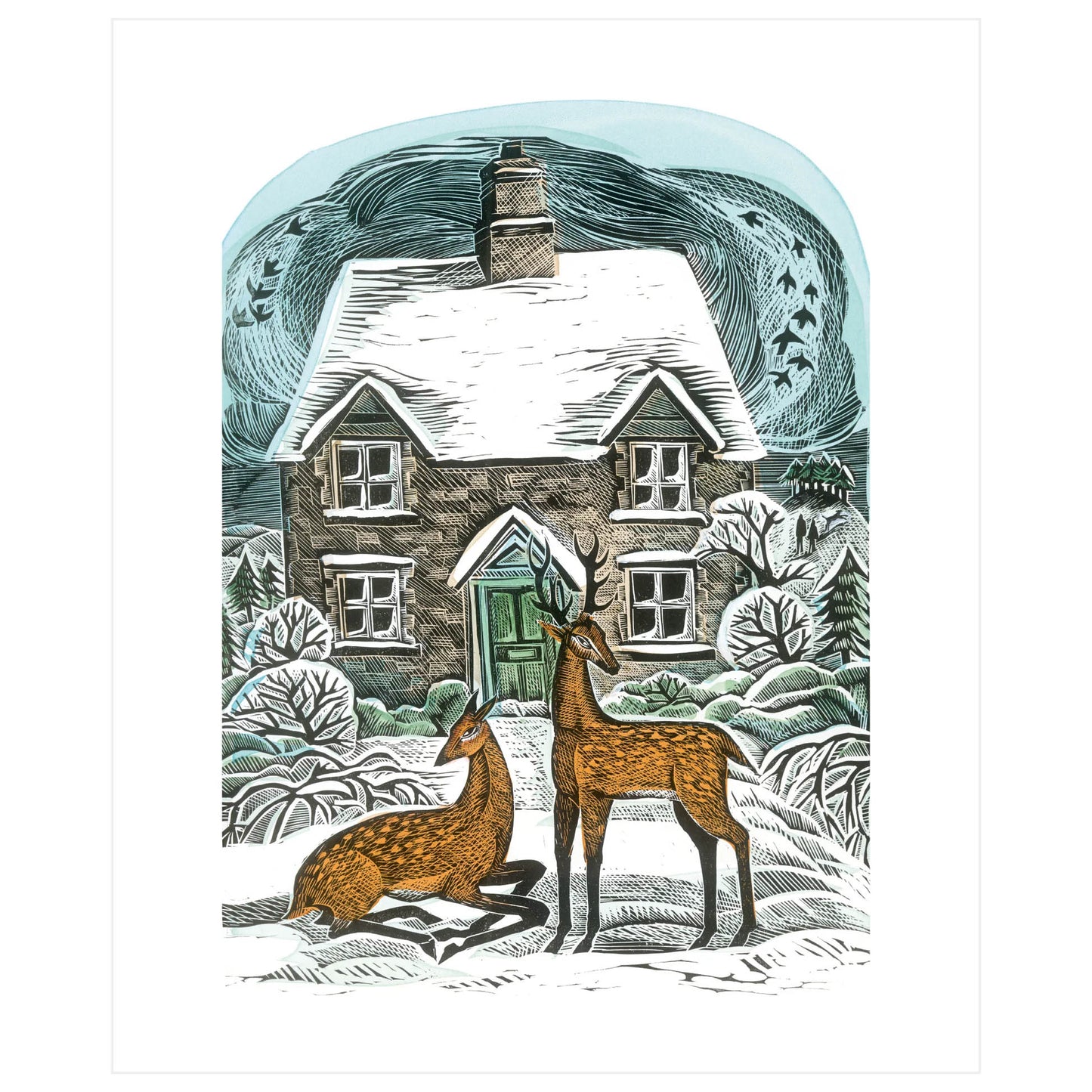Christmas Cottage (Kort m. konvolutt)