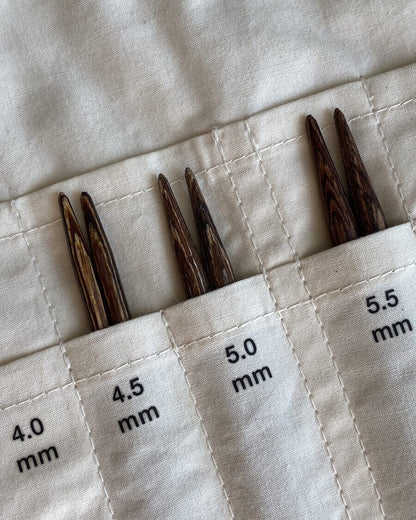PetiteKnit Påstrykningsmerker pinnestørrelser