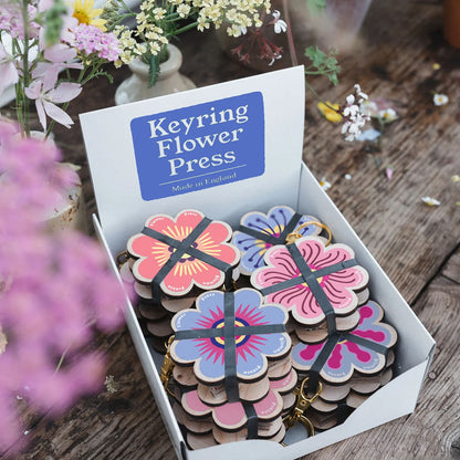 Blomsterpresse Nøkkelring