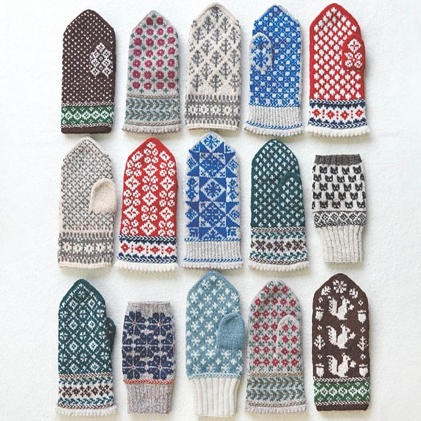 Knit Latvian Mittens (Ishakawa)