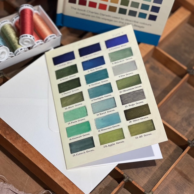Vintage Colour Chart green (m. konvolutt)