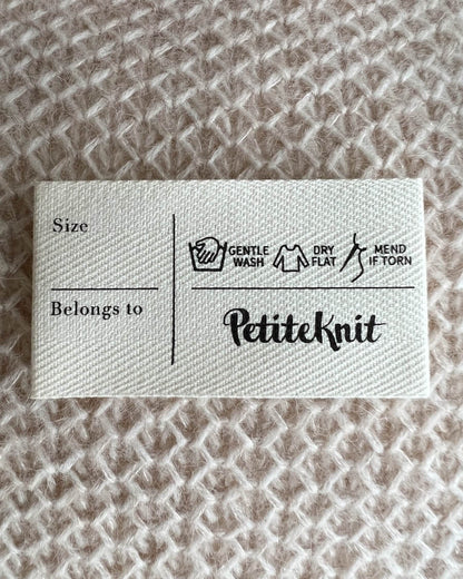 PetiteKnit Merkelapp Care Label