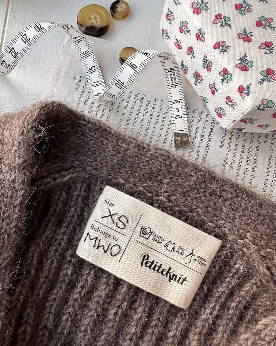 PetiteKnit Merkelapp Care Label