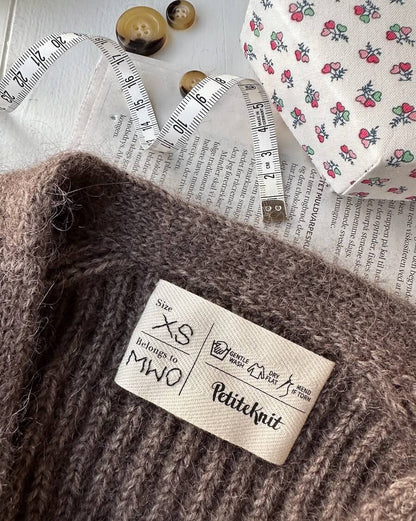 PetiteKnit Merkelapp Care Label