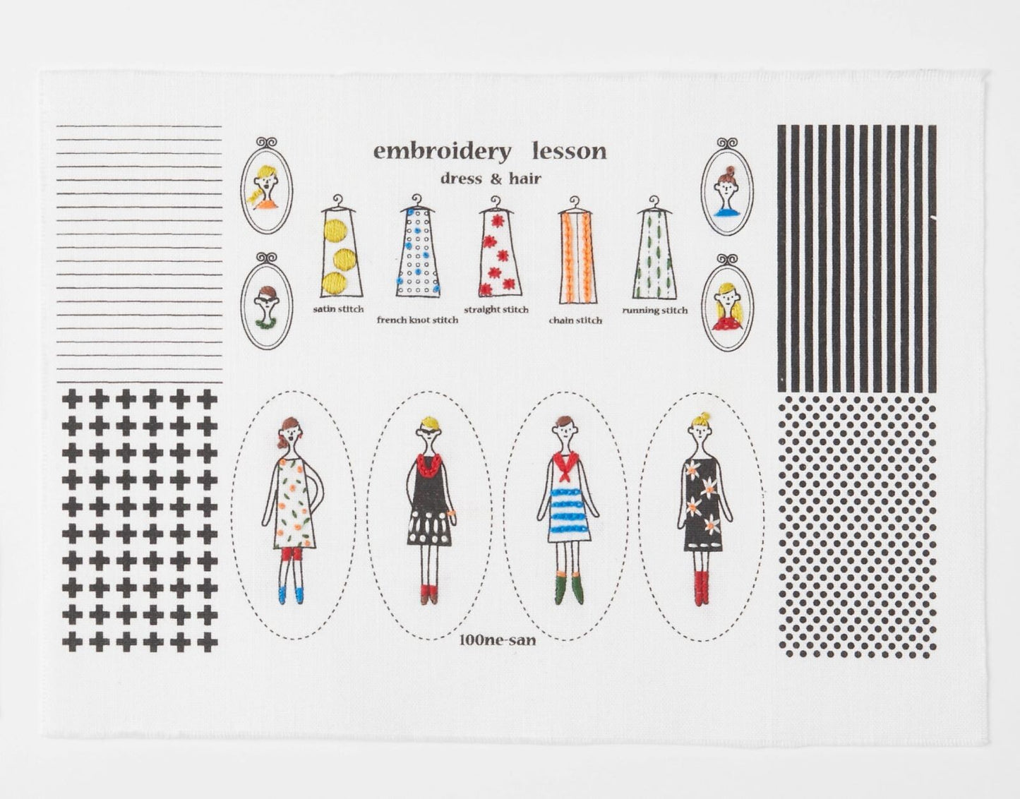 100 Ladies charms (m. broderitråd/fyll)