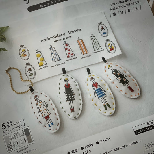 100 Ladies charms (m. broderitråd/fyll)