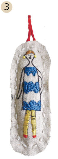 100 Ladies brodérstoff med trykk