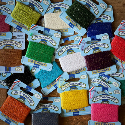 Maison Sajou Fil Tonkin broderitråd med glitter