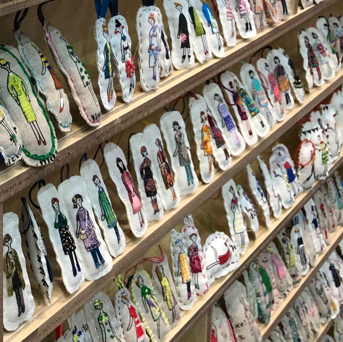 100 Ladies brodérstoff med trykk