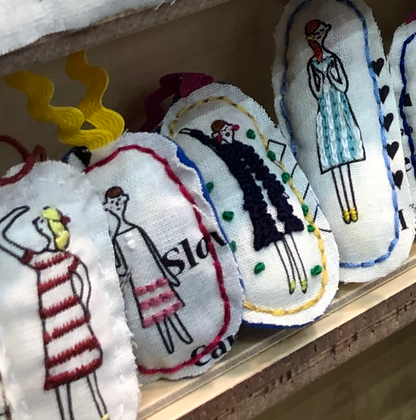 100 Ladies minisett (m. broderitråd)