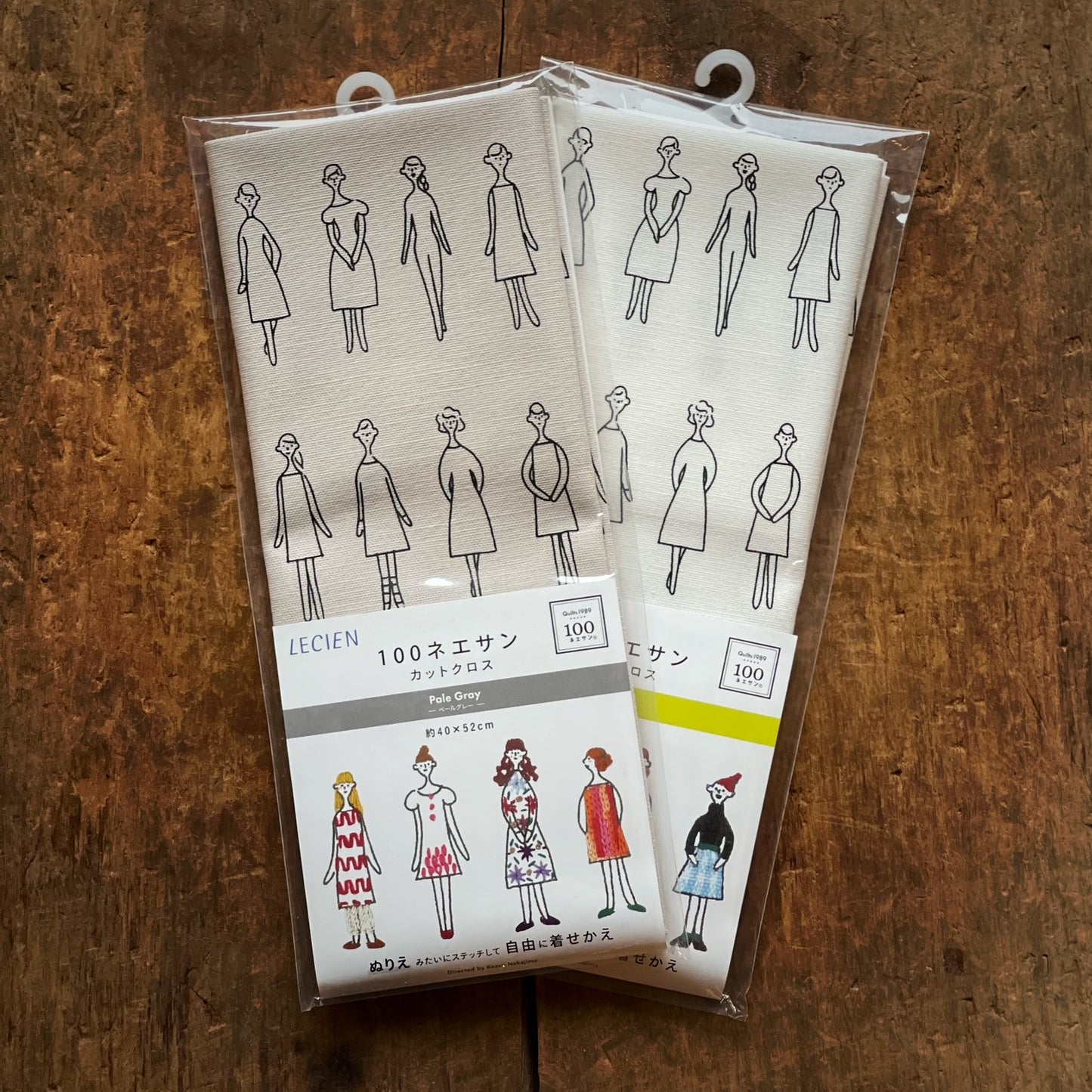 100 Ladies brodérstoff med trykk