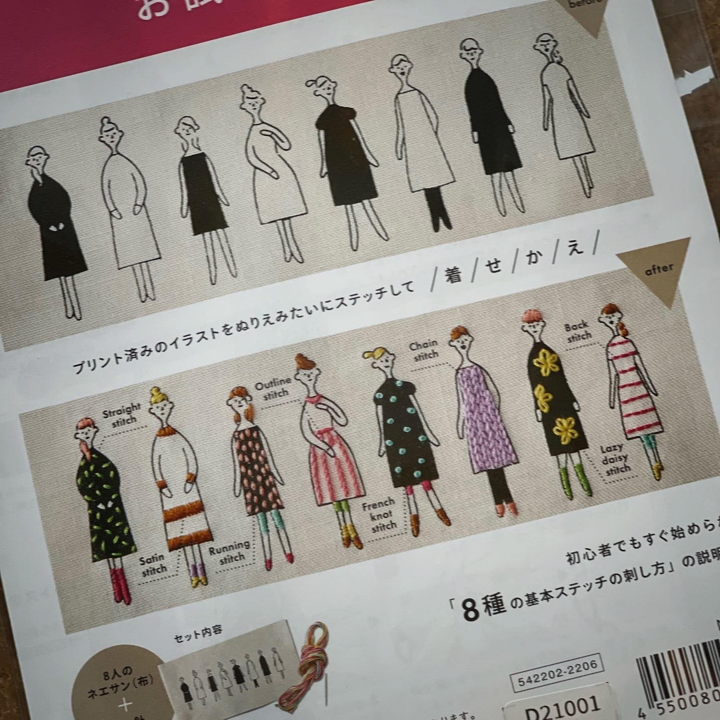 100 Ladies minisett (m. broderitråd)