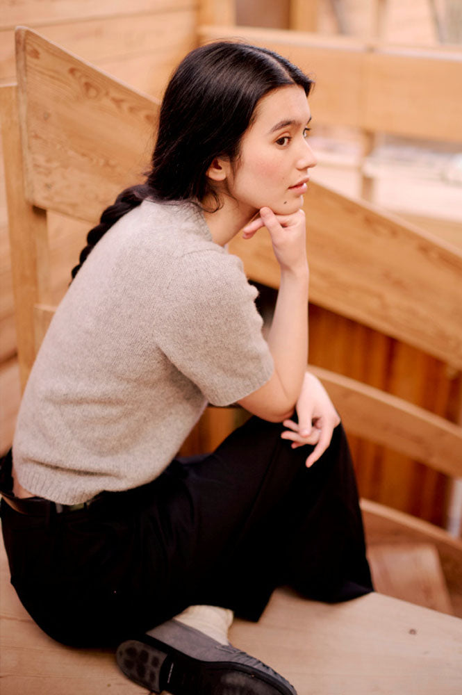 Lun Lauratee til dame i Lun Merino*