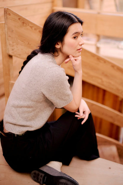 Lun Lauratee til dame i Lun Merino*