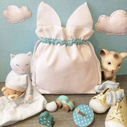Chaton (kattunge) Drawstring Pouch broderikit