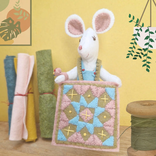 Corinne Lapierre - Frøken mus lager en quilt