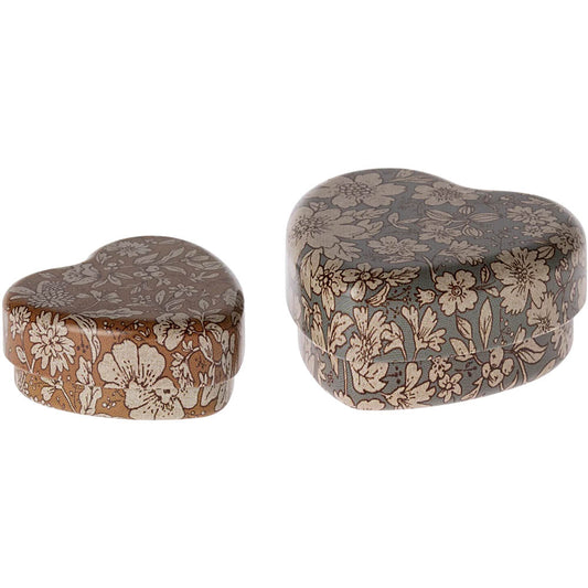 Maileg hjerteformet boks (2 stk)