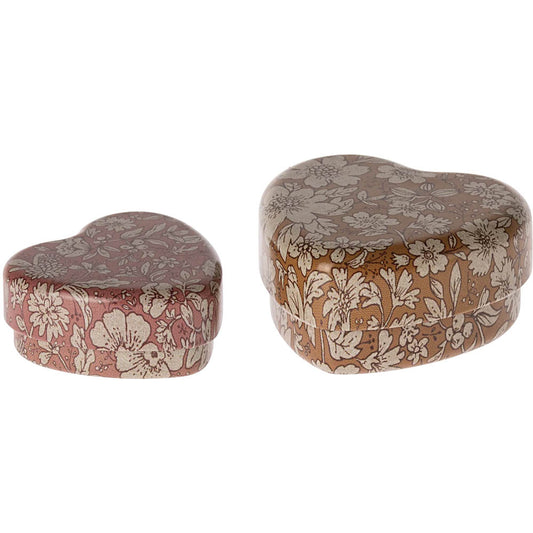 Maileg hjerteformet boks (2 stk)