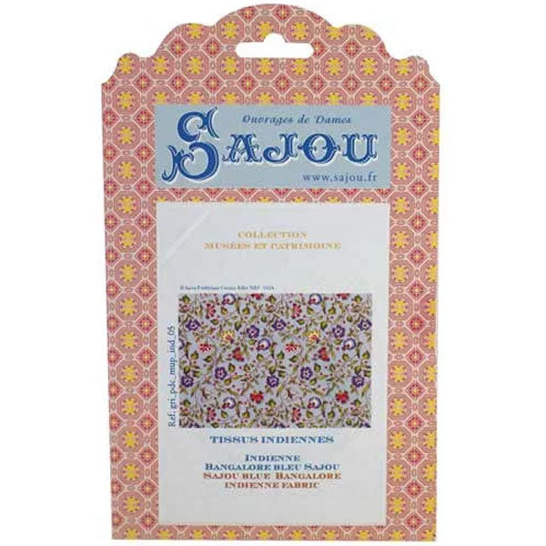 Indienne Bangalore Sajou Blue (broderimønster)