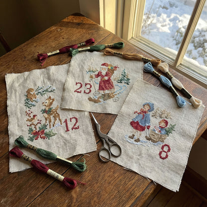 Le Calendrier de l’Avent No 1 (adventskalender) broderimønster