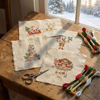 Histoire de Noël No 1 (julemotiver) broderimønster