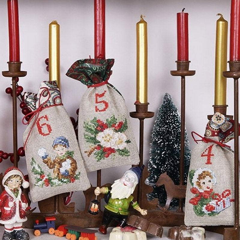 Le Calendrier de l’Avent No 1 (adventskalender) broderimønster