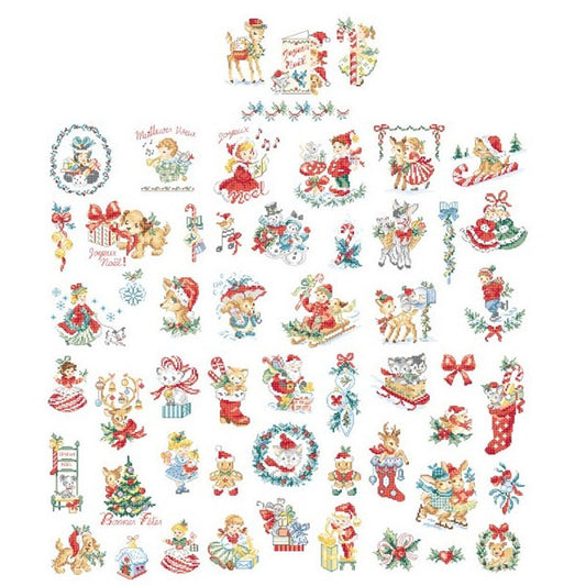Histoire de Noël No 3 Vintage (gammeldags jul) broderimønster
