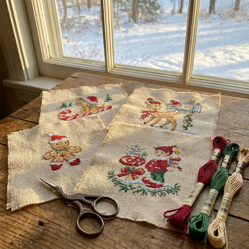 Histoire de Noël No 3 Vintage (gammeldags jul) broderimønster