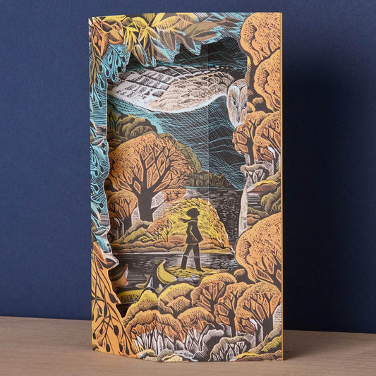 October Owl (3D-kort m. konvolutt)