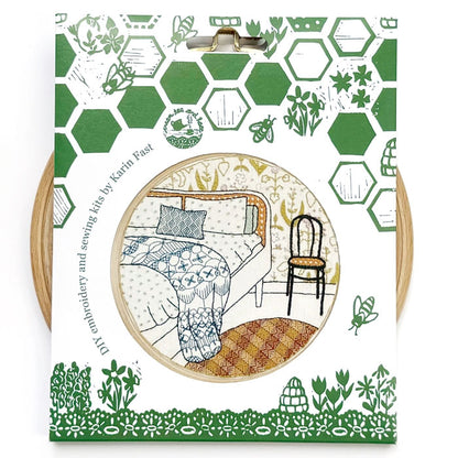 Cream Tea and Lace - Rolig soverom (broderisett)