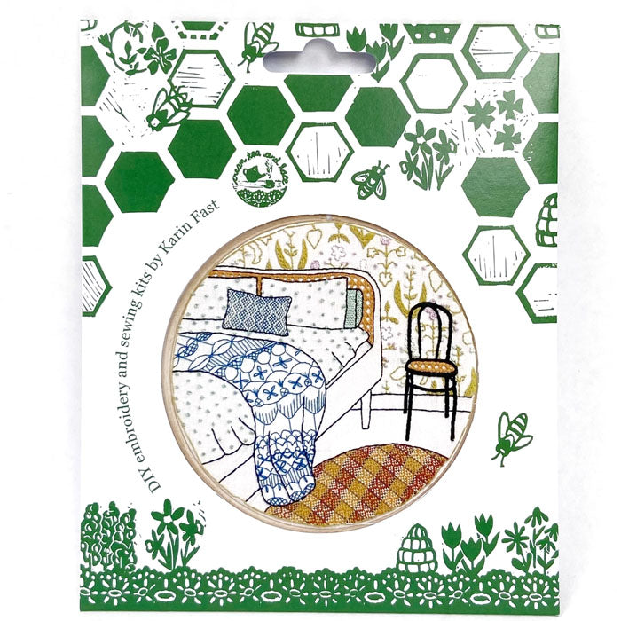 Cream Tea and Lace - Rolig soverom (broderisett)