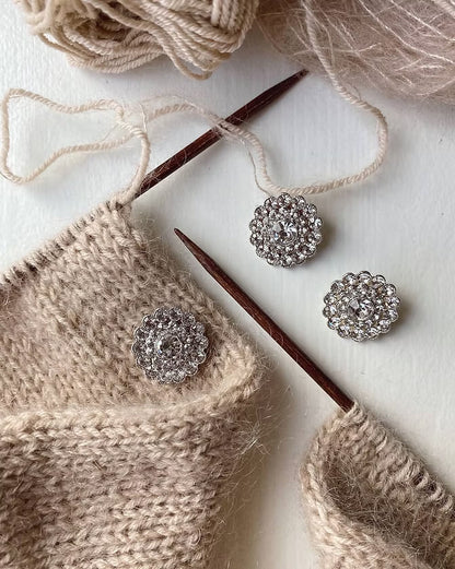 PetiteKnit glitrende knapper