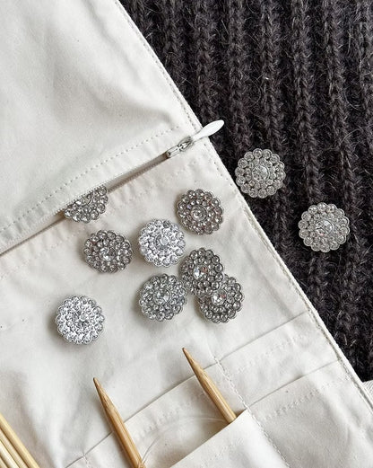 PetiteKnit glitrende knapper