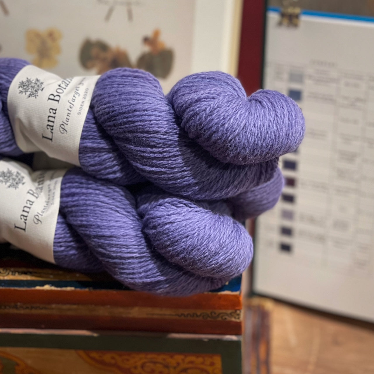 Plantefarget garn: Corriedale 50 g