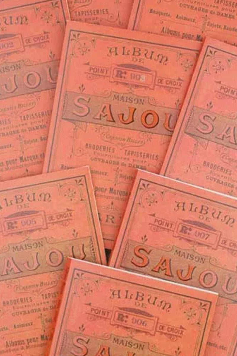 Maison Sajou broderimønstre rød serie