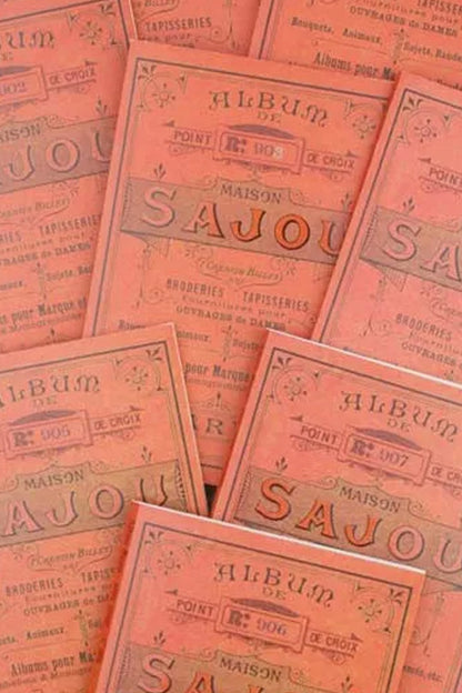Maison Sajou broderimønstre rød serie