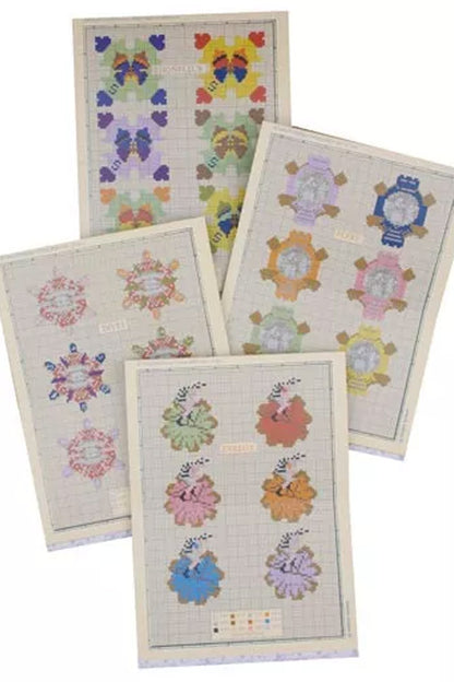 Maison Sajou broderimønstre rød serie