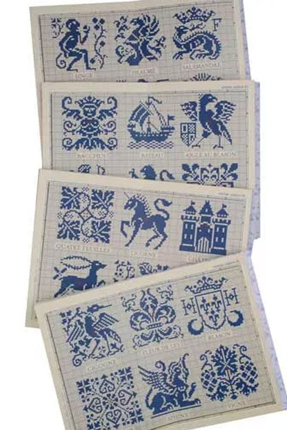 Maison Sajou broderimønstre rød serie