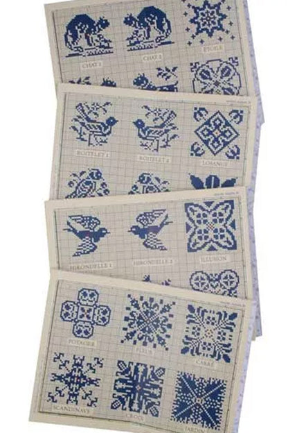 Maison Sajou broderimønstre rød serie
