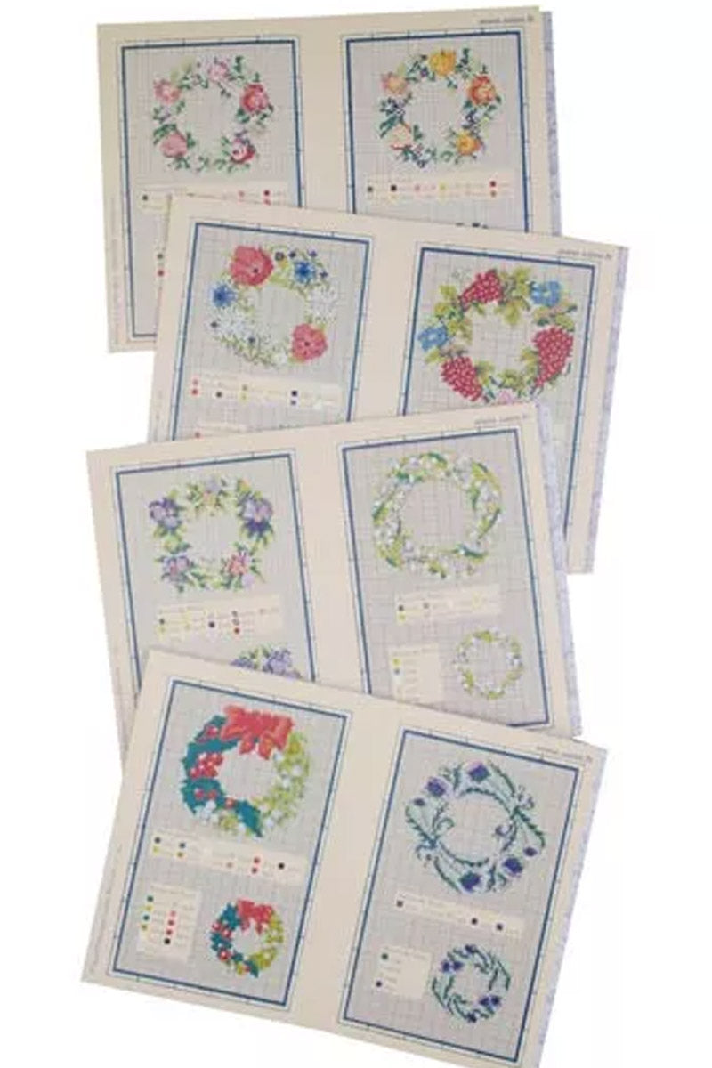 Maison Sajou broderimønstre rød serie
