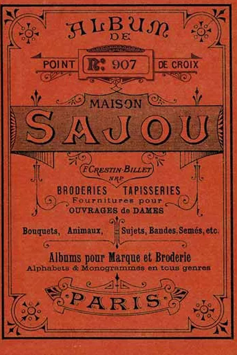 Maison Sajou broderimønstre rød serie