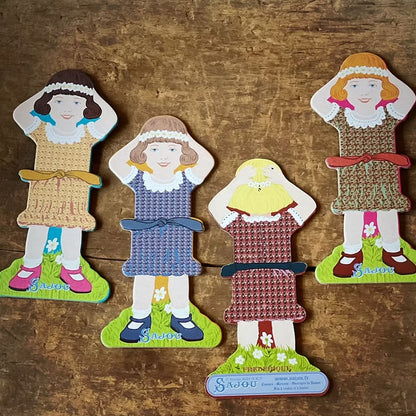 Maison Sajou Little Girls trådkort