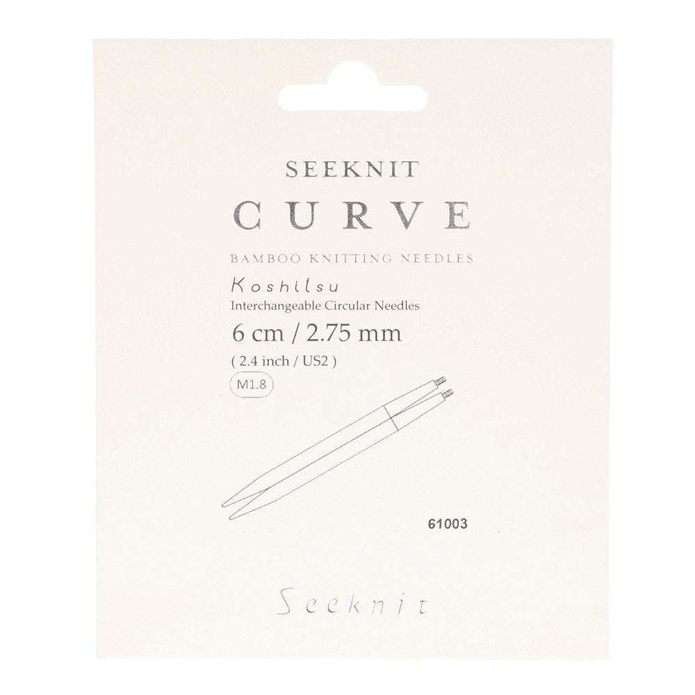 SeeKnit Curve pinnespisser 6 cm