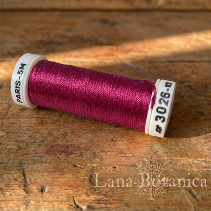 Soie de Paris broderitråd 100% silke enkeltfarger